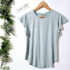 Anthropology Dolan‎ Womens XS Modal/Spandex Short Sleeve Top Light Blue ~SS41.5